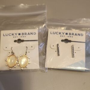 Lucky Brand Earrings Set - Gold and Silver